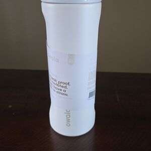 owala White Insulated Leak-Proof Straw Bottle